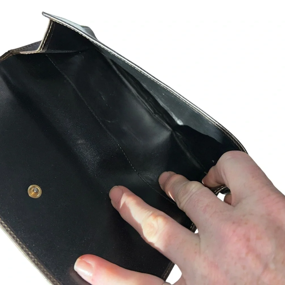 Burberry London leather checkbook wallet